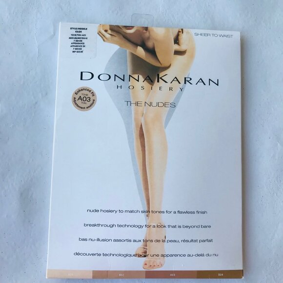 Donna Karan Hosiery Sheer to waist The Nudes Tone A03 Style KA24 Size: M - Picture 1 of 4
